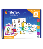 Learn & Grow Toys - Μαγνητικό Πλακάκι Επάνω μέρος - Πακέτο πεζών Alphabet (40 τεμάχια)