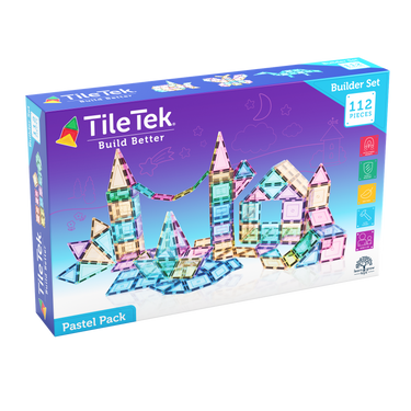 TileTek pastel pack builder set packaging on a white background