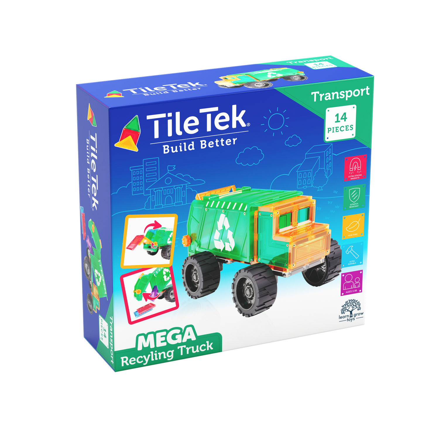 14 Piece Mega Recycling Truck