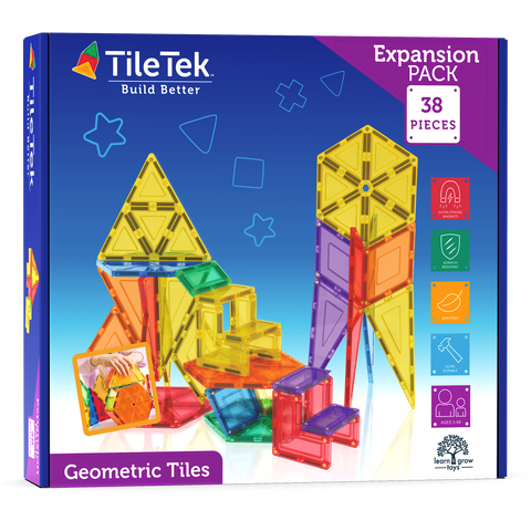 38 Piece Geometric Tiles