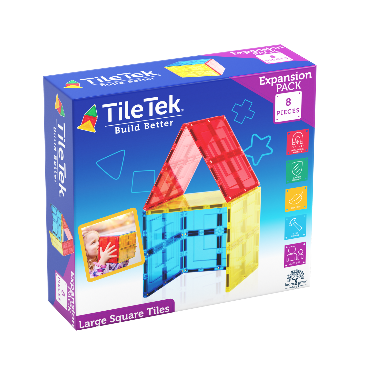 8 Piece Large Square Tiles