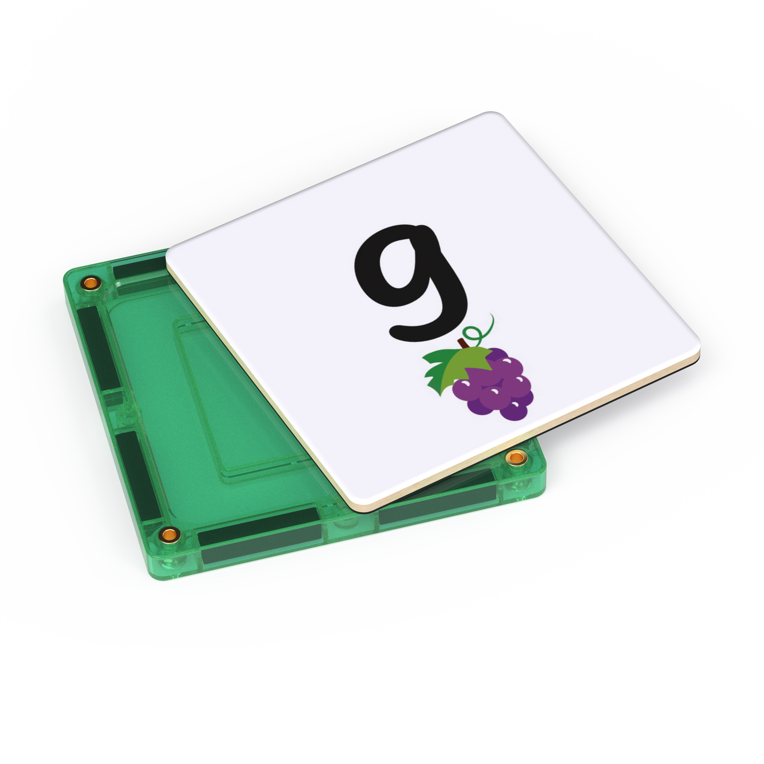 Learn & Grow Toys - Μαγνητικό Πλακάκι Επάνω μέρος - Πακέτο πεζών Alphabet (40 τεμάχια)