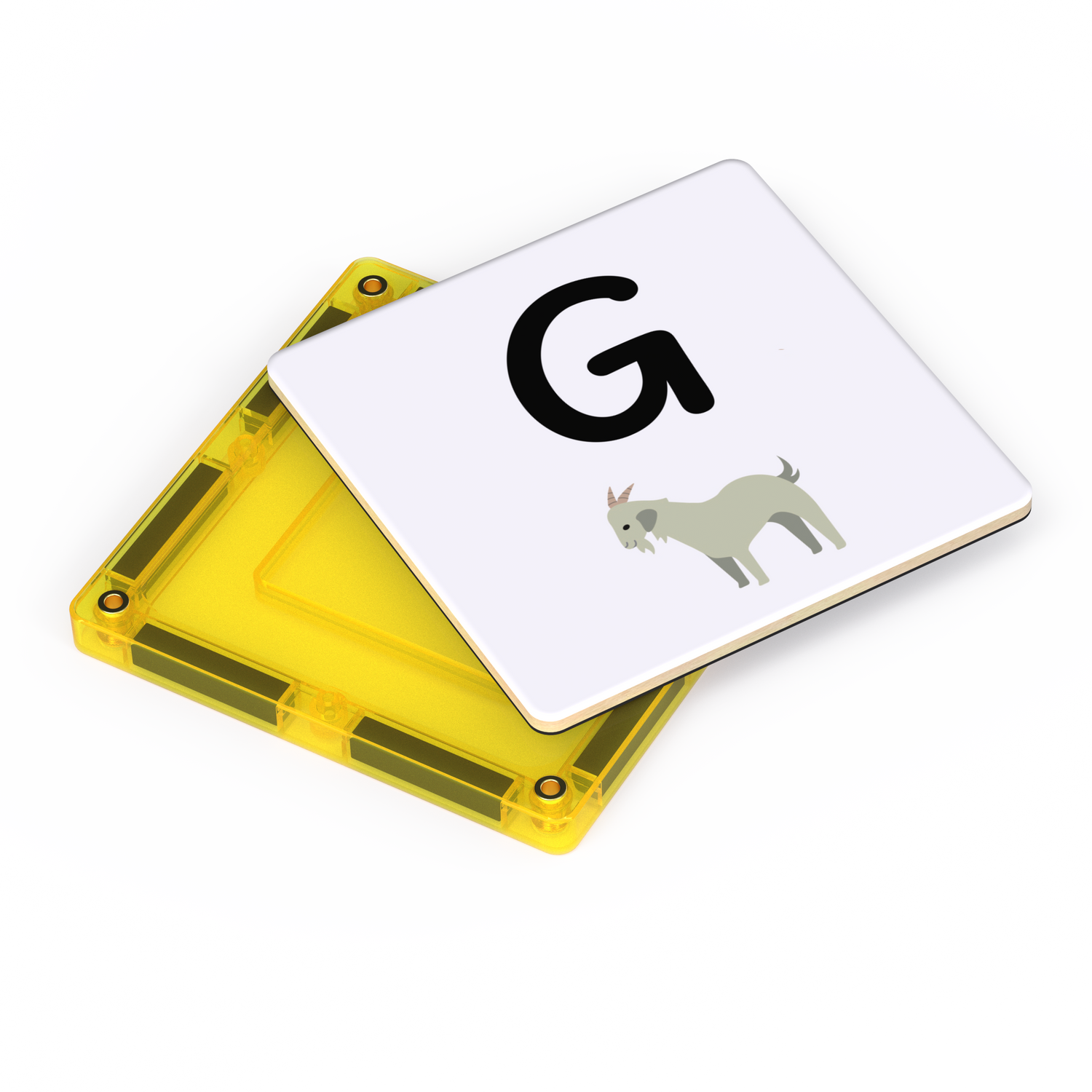 Learn & Grow Toys - Topper μαγνητικό πλακάκι - Πάνω θήκη Alphabet (40 τεμάχια)